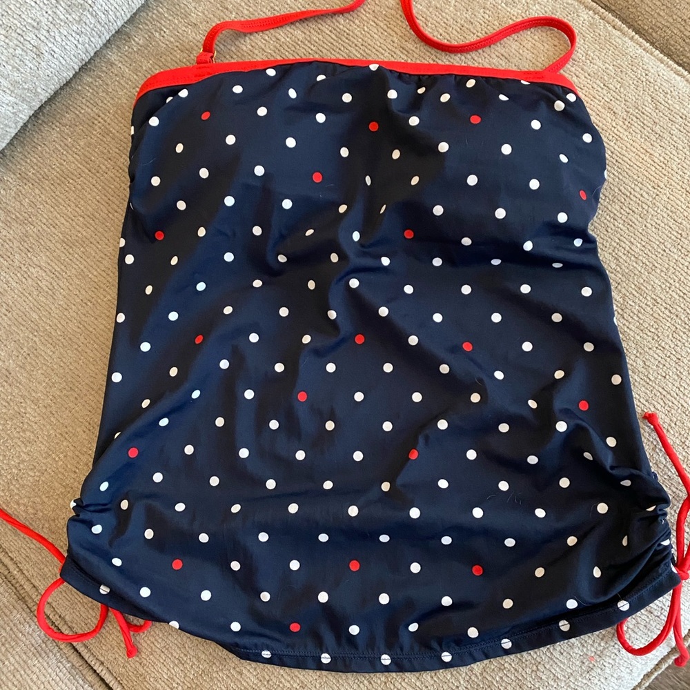 Tommy Hilfiger red white blue tankini strap M